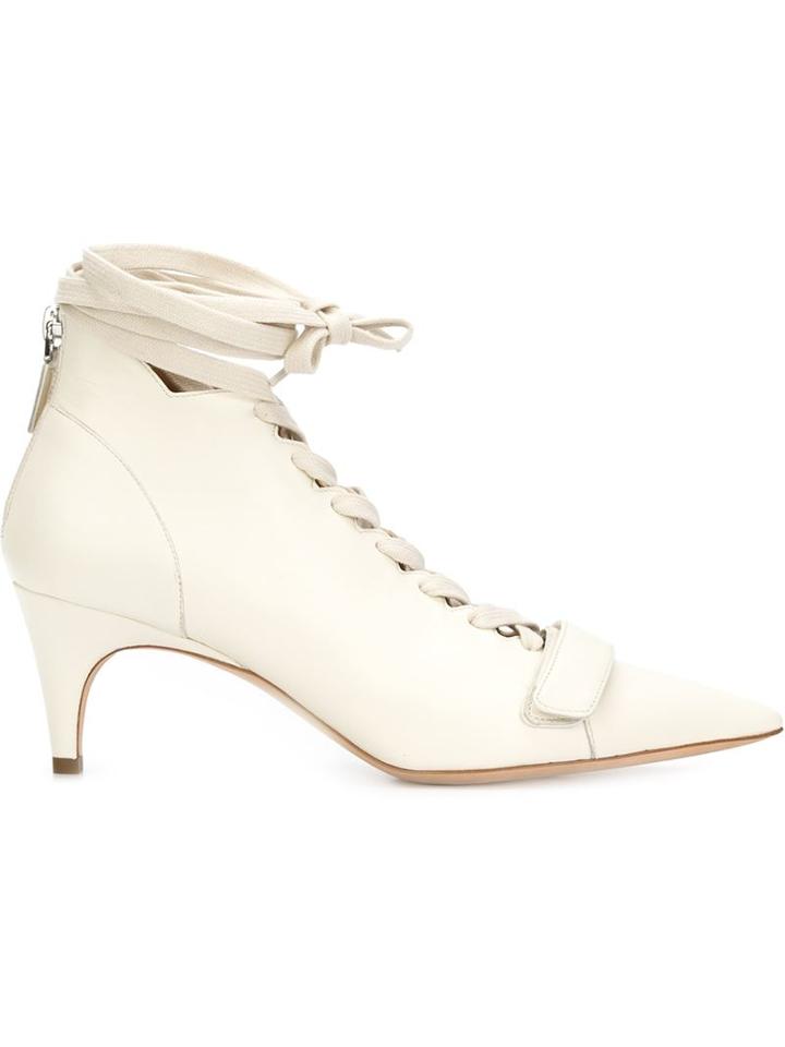 Derek Lam Montparnasse Booties, Women's, Size: 36.5, White, Nappa Leather