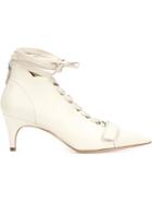 Derek Lam Montparnasse Booties, Women's, Size: 36.5, White, Nappa Leather