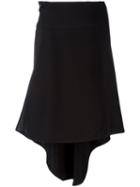 Marni Asymmetric Skirt, Women's, Size: 40, Black, Viscose