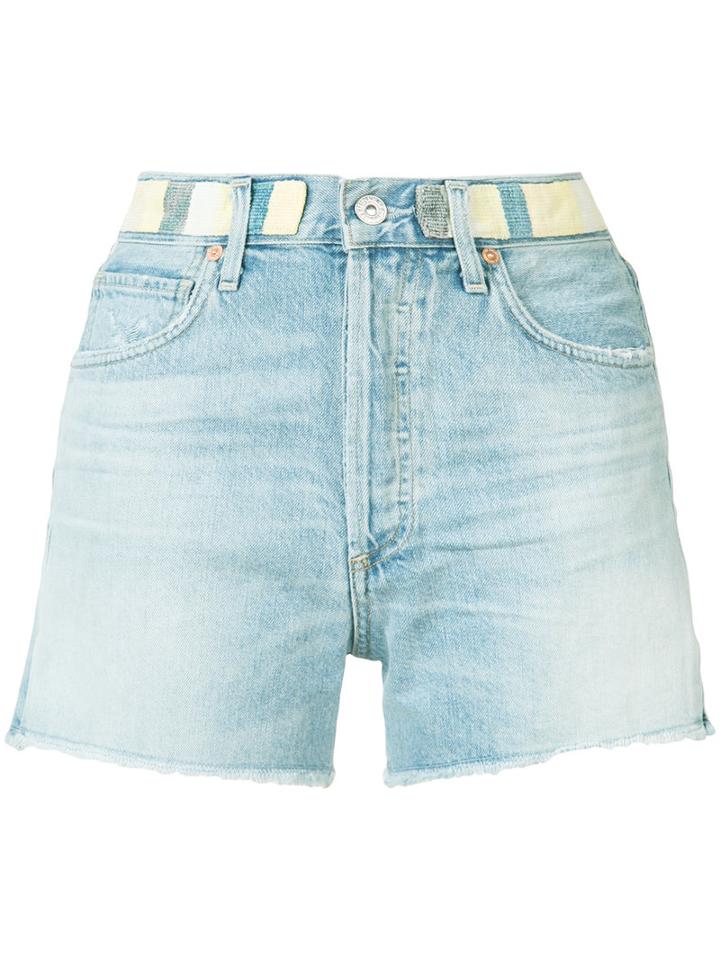 Citizens Of Humanity - Denim Shorts - Women - Cotton/lyocell - 30, Blue, Cotton/lyocell
