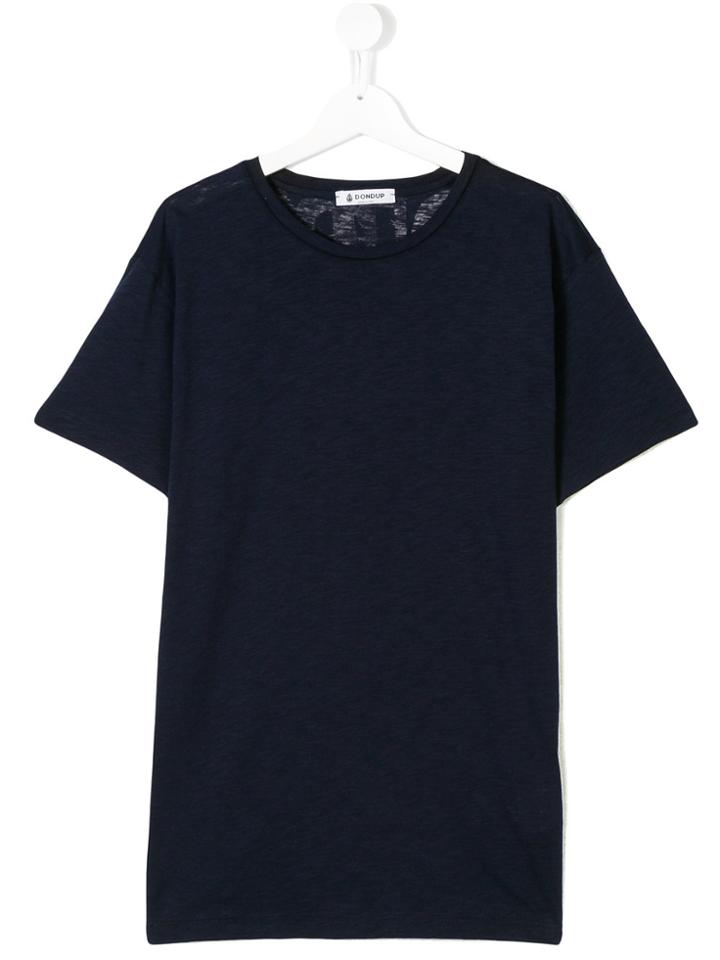 Dondup Kids Logo Print T-shirt - Blue