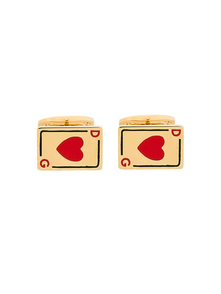 Dolce & Gabbana Playing Cards Cufflinks - Metallic