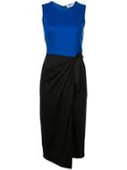 Diane Von Furstenberg Colour Block Sheath Dress - Black