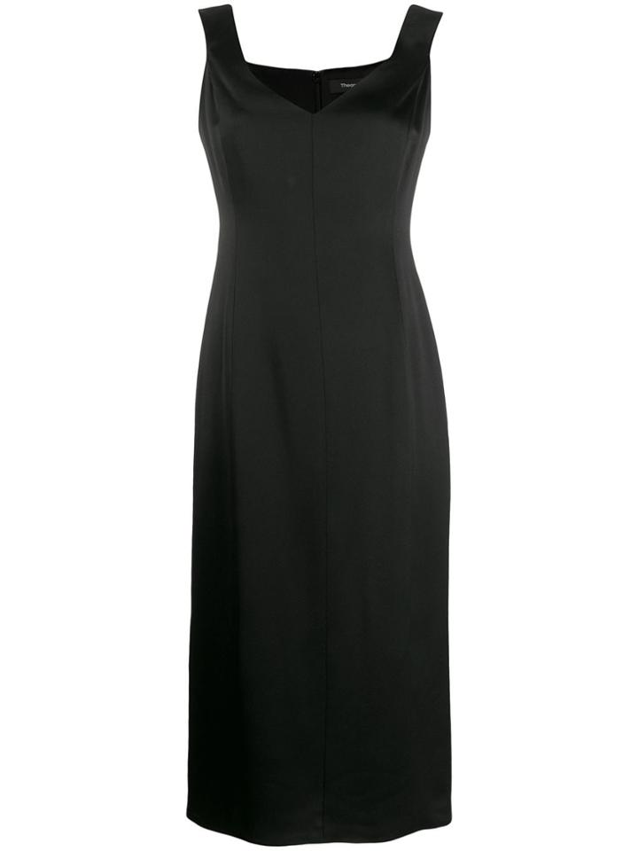 Theory Bardot Midi Dress - Black
