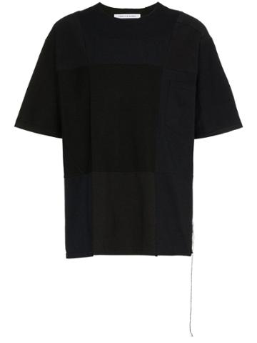 Children Of The Discordance Patchwork Cotton Shirt - Black