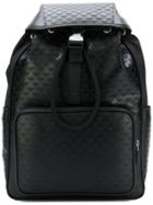 Emporio Armani All Over Logo Backpack - Black