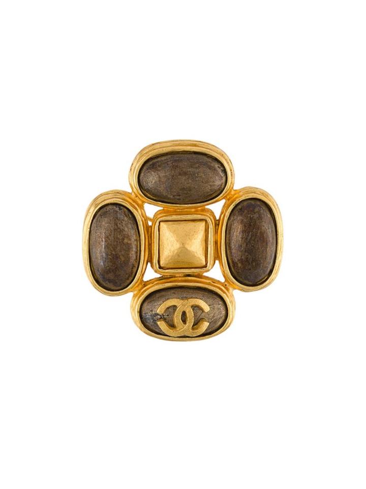 Chanel Vintage Stone Brooch