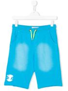 Vingino Neon Drawstring Logo Shorts - Blue