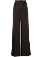 Kwaidan Editions High-waist Flared Trousers - Brown