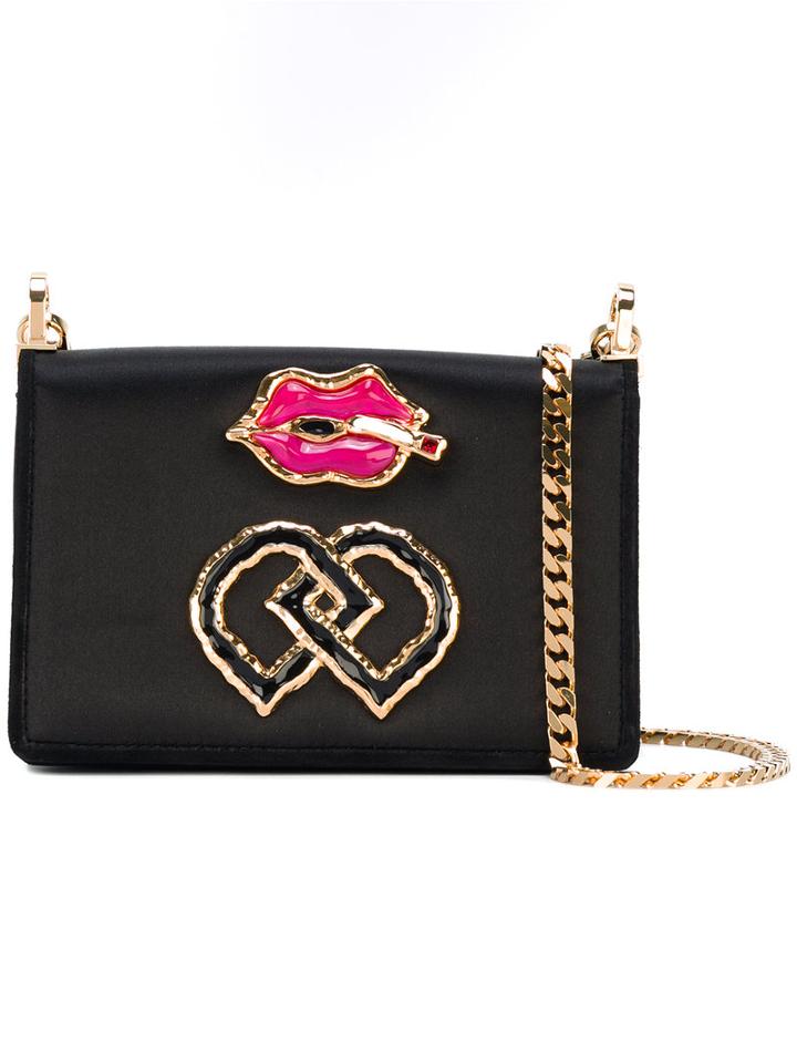 Dsquared2 - Dd Shoulder Bag - Women - Suede/satin/metal - One Size, Women's, Black, Suede/satin/metal
