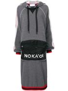 No Ka' Oi Hoodie Midi Dress - Grey