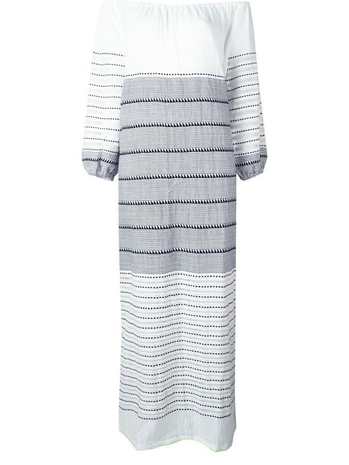 Lemlem 'almaz' Off-the Shoulder Maxi Dress, Women's, Size: Small, White, Cotton/acrylic