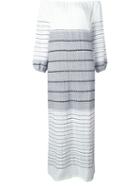 Lemlem 'almaz' Off-the Shoulder Maxi Dress, Women's, Size: Small, White, Cotton/acrylic