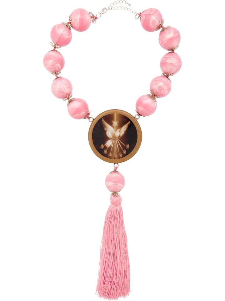 Neith Nyer Angel Pendant Necklace - Pink & Purple