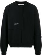 Heliot Emil Oversized Seams Sweatshirt - Black