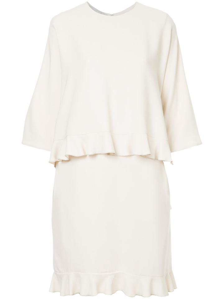 Stella Mccartney Ruffle Trimmed Dress - Nude & Neutrals
