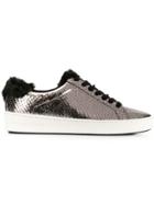 Michael Michael Kors Snakeskin Effect Low-top Sneakers - Metallic