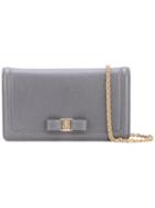 Salvatore Ferragamo - Chain-strap Shoulder Bag - Women - Calf Leather - One Size, Grey, Calf Leather