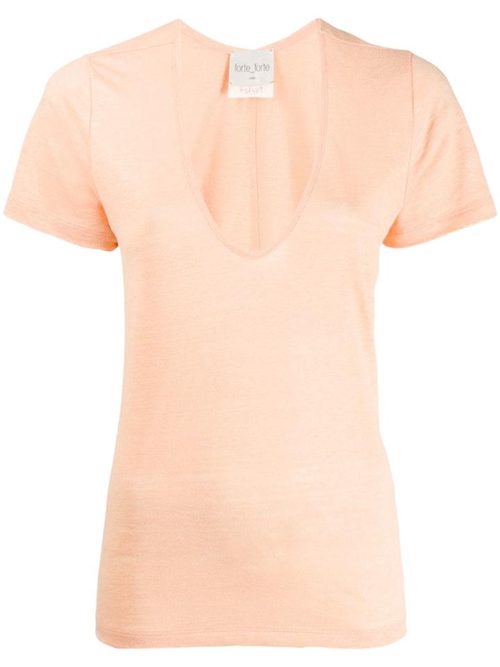 Forte Forte Scoop Neck T-shirt - Orange