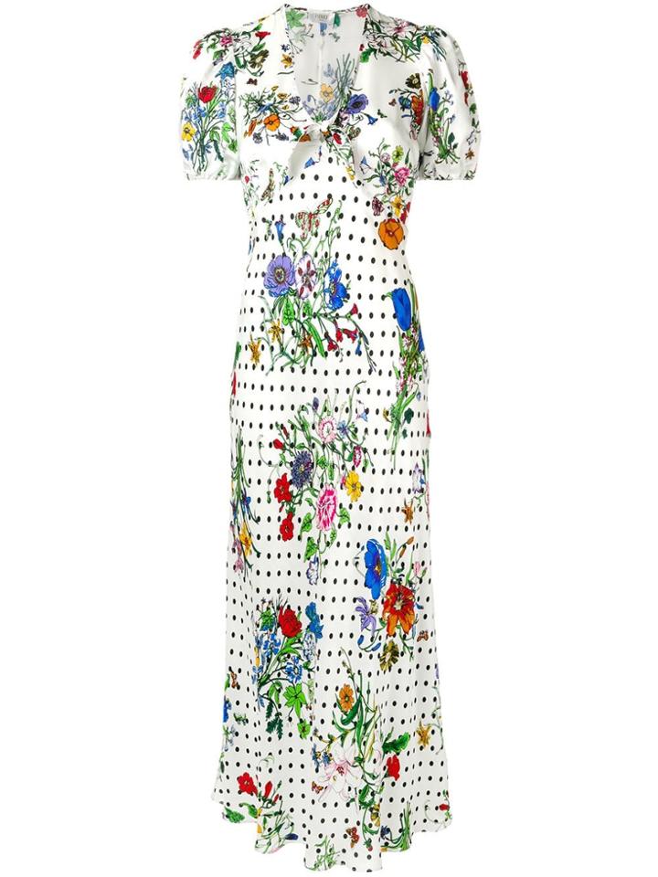 Rixo London Star Floral Dress - White