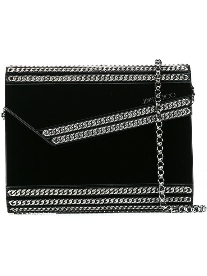 Jimmy Choo 'candy' Clutch, Women's, Black, Plexiglass/metal