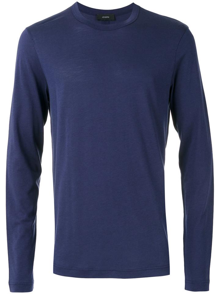 Joseph Long Sleeve Sweatshirt, Men's, Size: Small, Blue, Cotton/lyocell