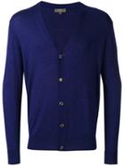 N.peal - Button Up Cardigan - Men - Silk/cashmere - L, Blue, Silk/cashmere