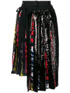Iceberg Sequin Patchwork Skirt - Black