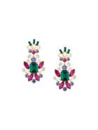 Dolce & Gabbana Crystal Drop Clip-on Earrings, Women's, Metallic