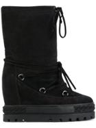 Casadei Lace-up Chaucer Boots - Black