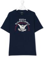 Ralph Lauren Kids - Logo Print T-shirt - Kids - Cotton - 14 Yrs, Blue