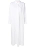 Tory Burch Embroidered Panel Shirt Dress - White
