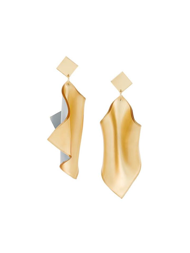 Veronique Leroy Oversized Earrings, Women's, Grey