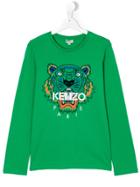 Kenzo Kids Teen Tiger T-shirt - Green