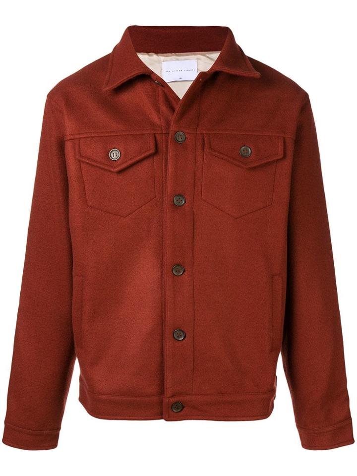 The Silted Company Logo Print Buttoned Jacket - Yellow & Orange