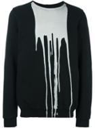 Rick Owens Drkshdw 'bleach Vomit' Sweatshirt