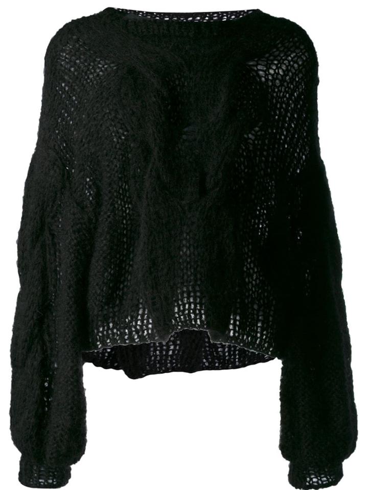 Loewe Oversized Jumper - Black