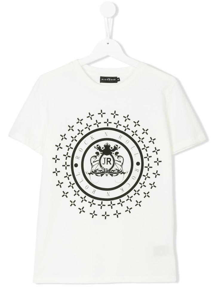 John Richmond Kids Teen Logo Print T-shirt - White