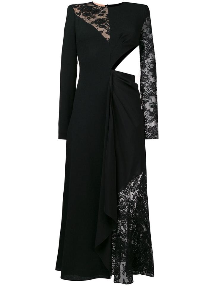 Givenchy Lace Insert Dress - Black