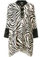 Layeur Zebra Print Blouse - White