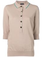 Eudon Choi 3/4 Sleeves Polo Shirt - Neutrals