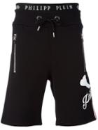 Philipp Plein Print Shorts, Men's, Size: Large, Black, Cotton