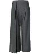 Chalayan Flared Cropped Trousers - Grey
