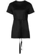 Ellery Side Slit T-shirt, Women's, Size: 4, Black, Cotton