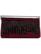 Gucci Vintage Beaded Clutch - Red