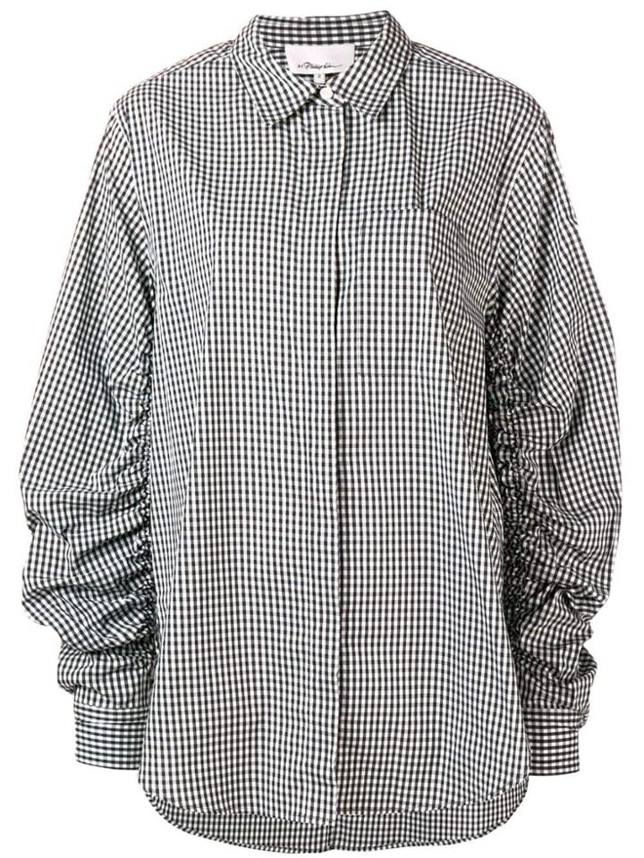3.1 Phillip Lim Check Pattern Shirt - Black