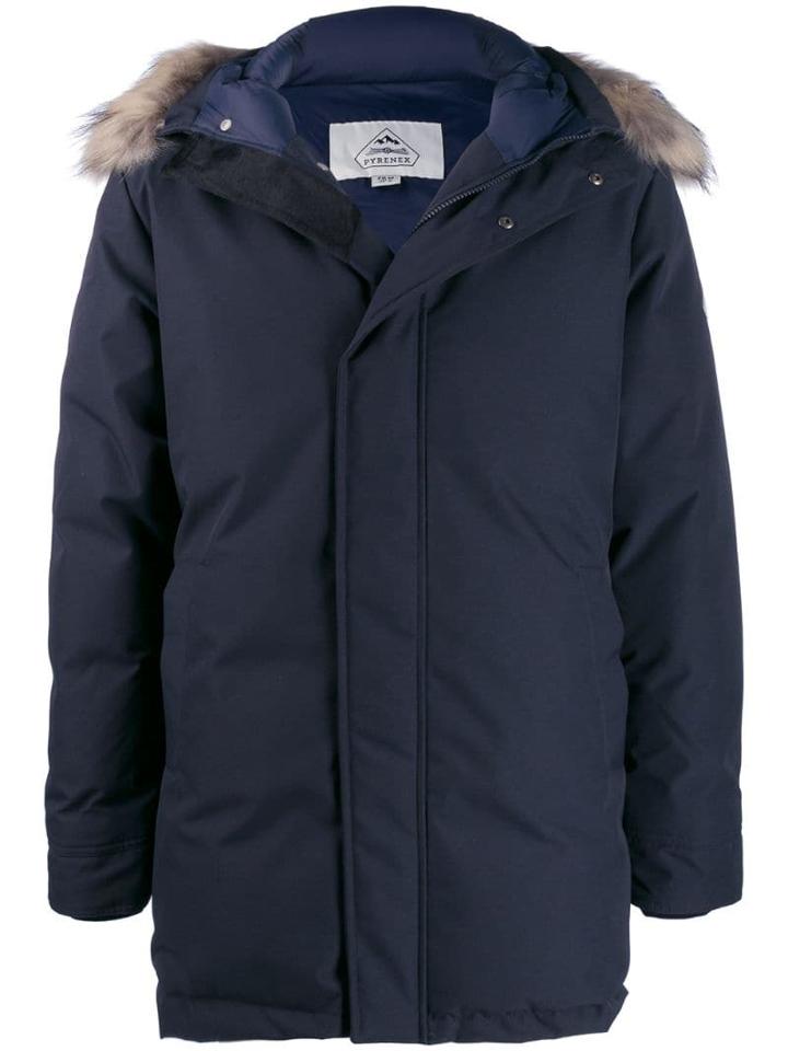 Pyrenex Raccoon Trim Parka - Blue