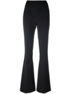Pierre Balmain Zip Back Flared Trousers, Women's, Size: 34, Black, Polyester/spandex/elastane/virgin Wool