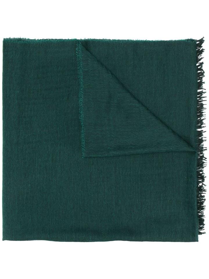 Begg & Co Cashmere Knit Scarf - Green