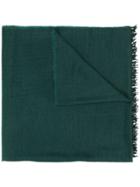 Begg & Co Cashmere Knit Scarf - Green